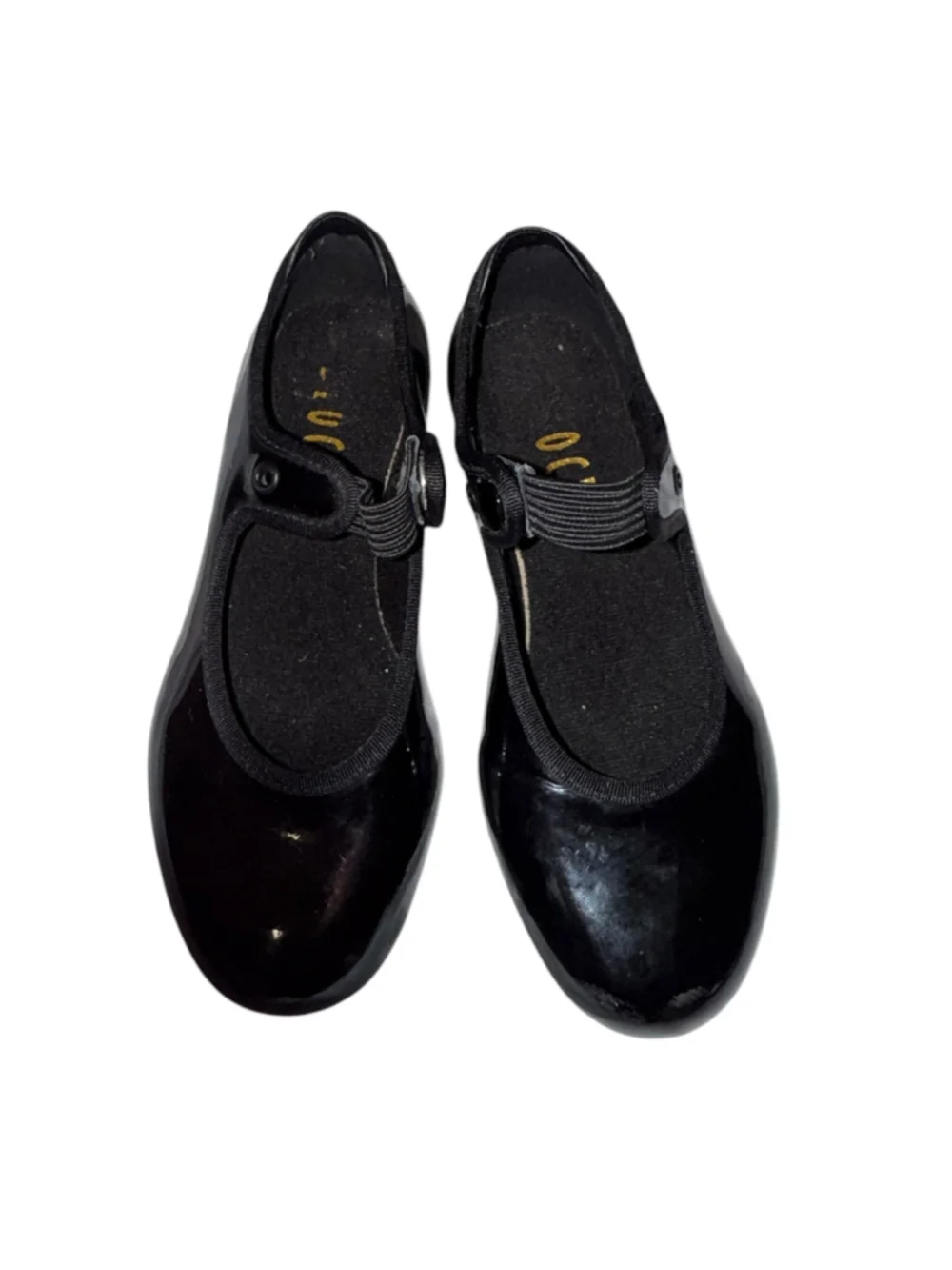 Bloch Black Patent Mary Jane Tap Shoes Techno Tap Size 11.5 M Kids Dance